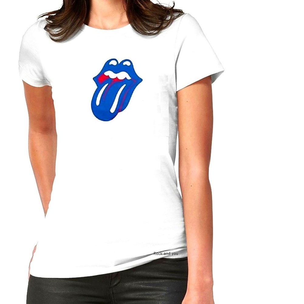 Rolling Stones Blue & Lonsome Tongue rock Official T-Shirt S NWT